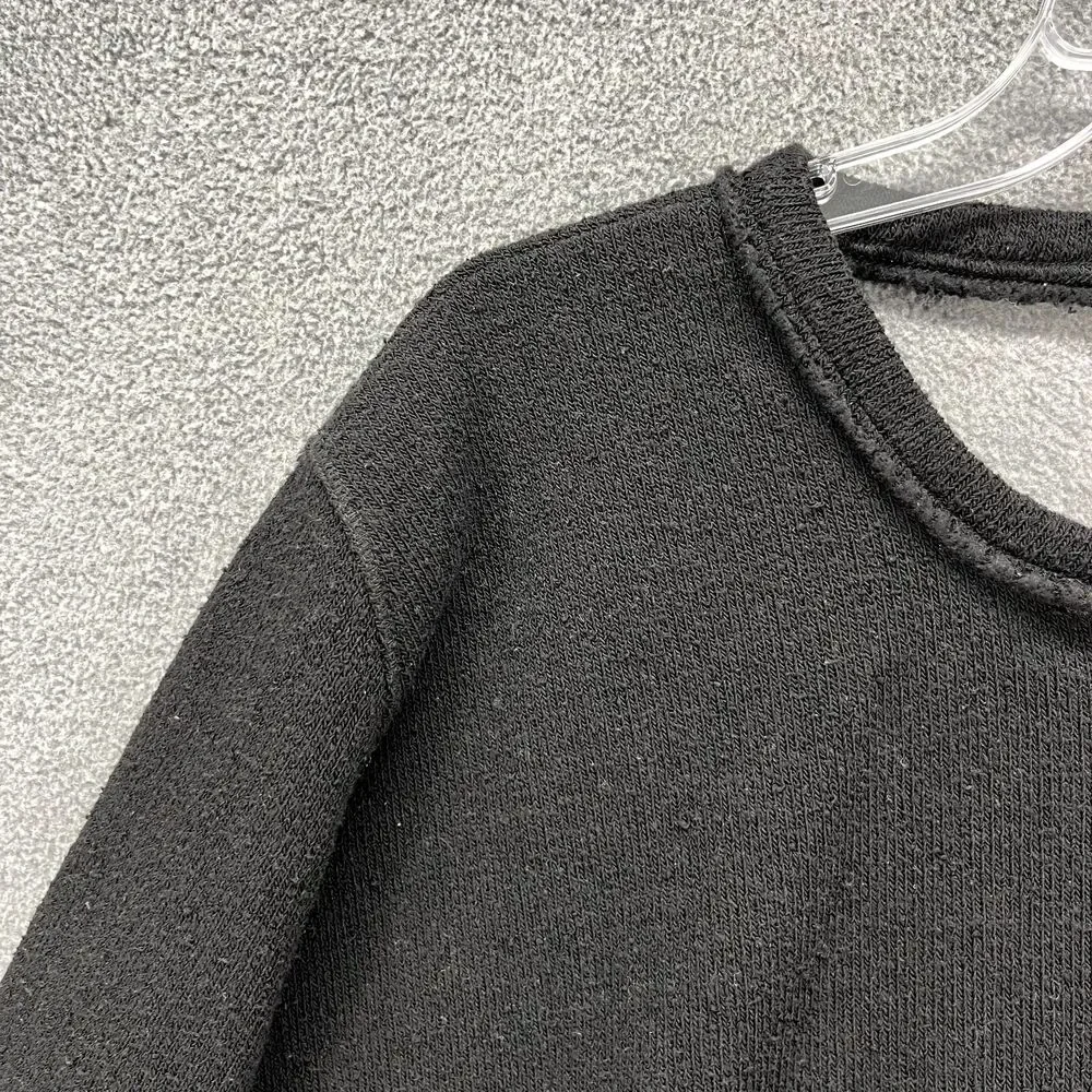 FP BEACH Sweater Womens XS Black Oversized key hole back‎ Free People pocket